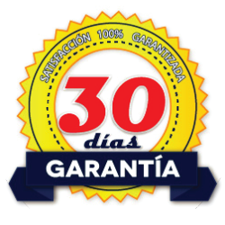 Garantía de satisfacción 30 días